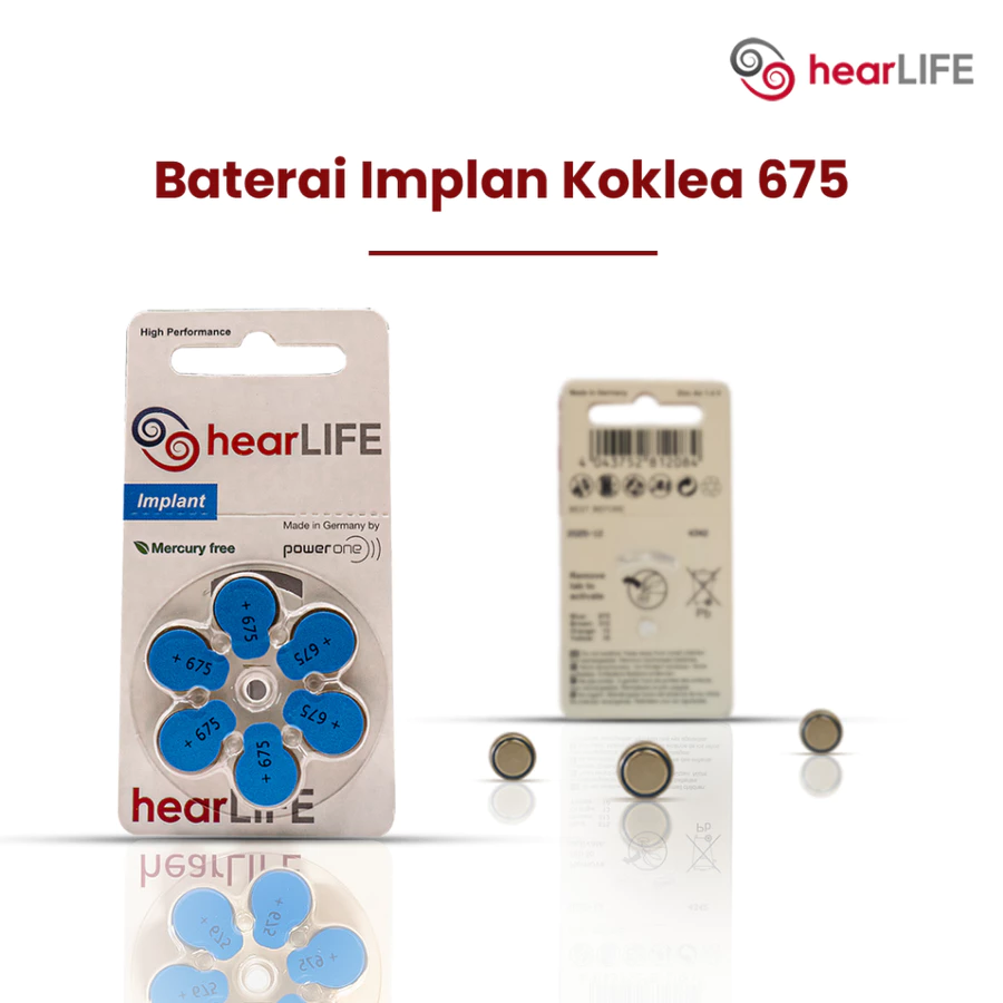 Baterai Implan Koklea 675